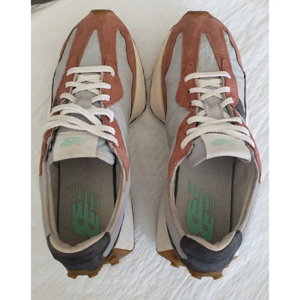 New Balance MS327JC1 Rust Brown Running Shoes Men's Size 9